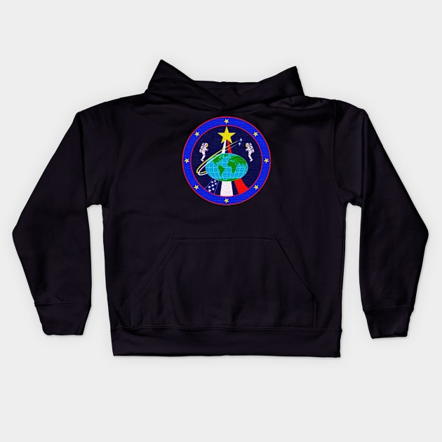 Black Panther Art - NASA Space Badge 55 Kids Hoodie by The Black Panther